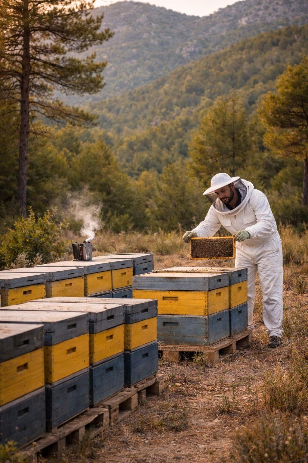 Colmenas de la familia De la Rosa en la Sierra del Segura